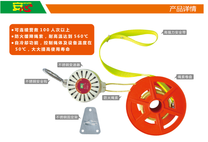 安心品牌緩降器