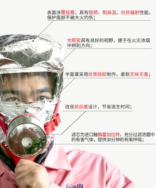 消防呼吸面罩